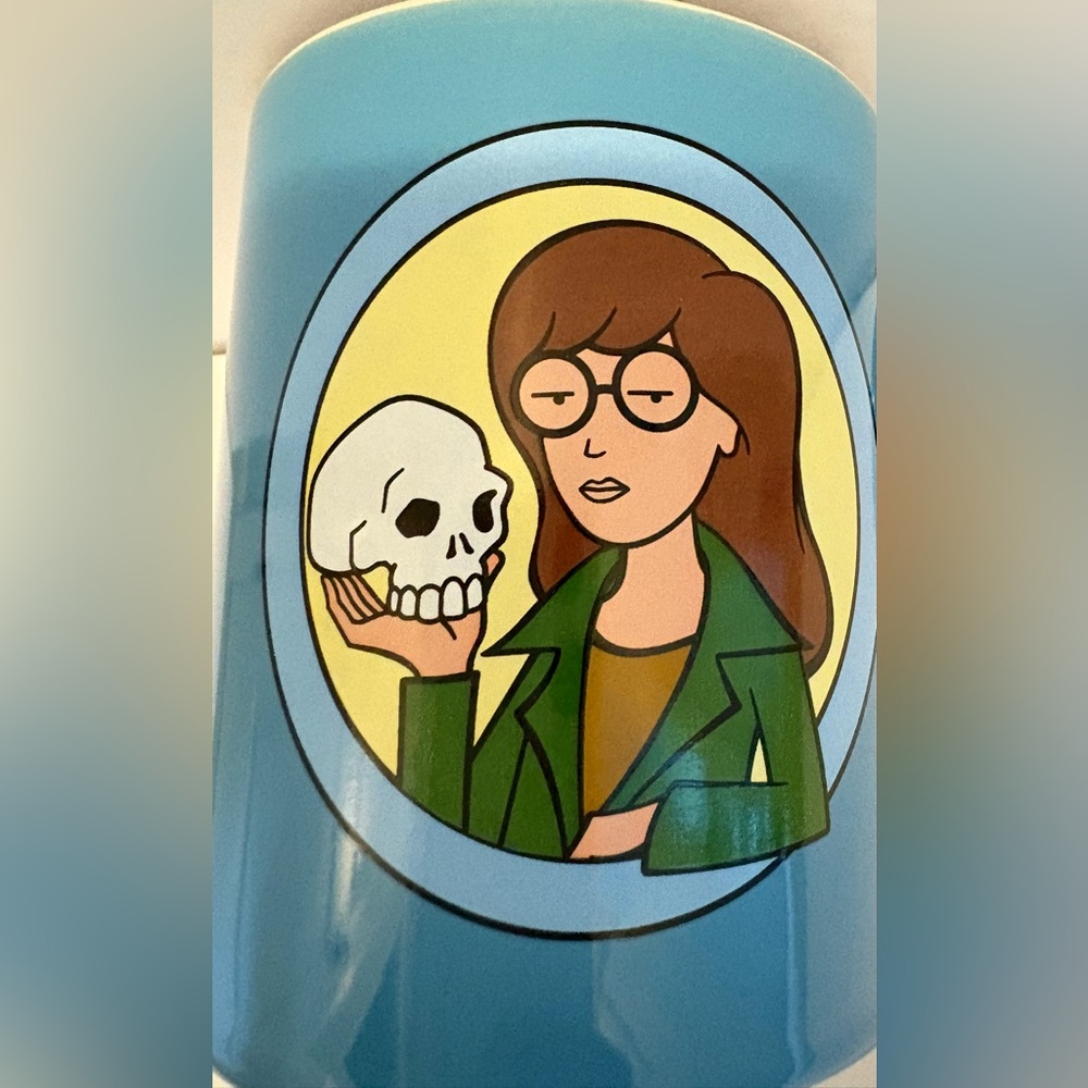 Daria Sarcasm It’s a Great Way To Deal 14 Ounce Blue Mug MTV 2021 New - Picture 2 of 9